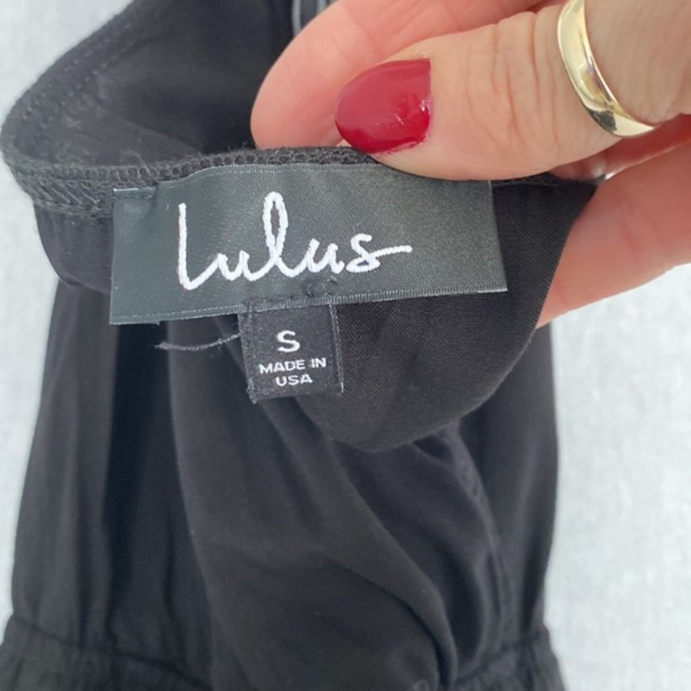 ❗️SOLD❗️Lulus Learning to Fly Black Halter Jumpsuit Size S - Picture 9 of 12